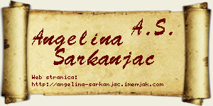 Angelina Sarkanjac vizit kartica